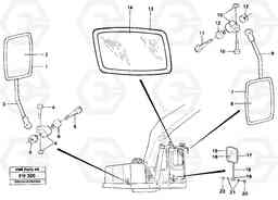 49819 Rear view mirror EC300 ?KERMAN ?KERMAN EC300, Volvo Construction Equipment