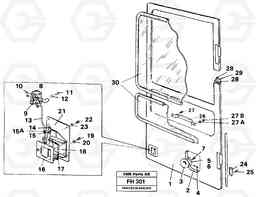 39096 Door, operator's cab EC300 ?KERMAN ?KERMAN EC300, Volvo Construction Equipment