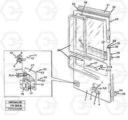 39095 Door, operator's cab EC300 ?KERMAN ?KERMAN EC300, Volvo Construction Equipment