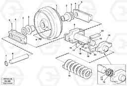 39089 Front idler with spring package and tension cylinder EC300 ?KERMAN ?KERMAN EC300, Volvo Construction Equipment