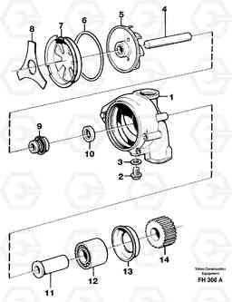 30908 Water pump EC300 ?KERMAN ?KERMAN EC300, Volvo Construction Equipment