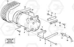 32124 Compressor with fitting parts. cooling agent, R134a EC300 ?KERMAN ?KERMAN EC300, Volvo Construction Equipment