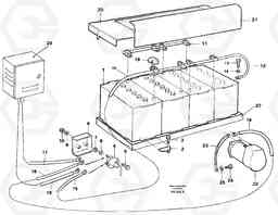 36181 Battery with assembling details EC300 ?KERMAN ?KERMAN EC300, Volvo Construction Equipment