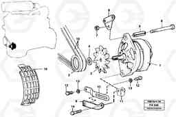 36183 Alternator with assembling details EC300 ?KERMAN ?KERMAN EC300, Volvo Construction Equipment