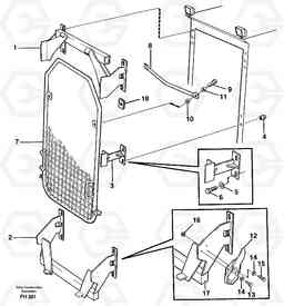 1651 Windscreen protection EC300 ?KERMAN ?KERMAN EC300, Volvo Construction Equipment