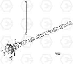 61838 Camshaft EC200 ?KERMAN ?KERMAN EC200, Volvo Construction Equipment