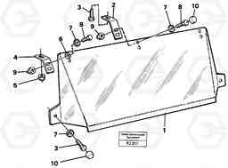 43098 Sun visor Outer EC200 ?KERMAN ?KERMAN EC200, Volvo Construction Equipment