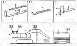 45059 Ladder with cage EC200 ?KERMAN ?KERMAN EC200, Volvo Construction Equipment