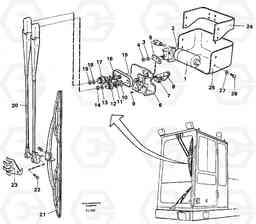 7452 Windscreen wiper, upper EC200 ?KERMAN ?KERMAN EC200, Volvo Construction Equipment