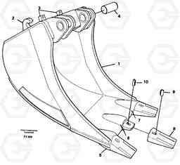 44016 Cable bucket EC200 ?KERMAN ?KERMAN EC200, Volvo Construction Equipment