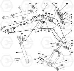 49543 Backhoe boom 4,65m EC200 ?KERMAN ?KERMAN EC200, Volvo Construction Equipment