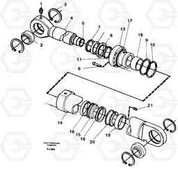 50147 Boom cylinder, adjustable boom EC200 ?KERMAN ?KERMAN EC200, Volvo Construction Equipment