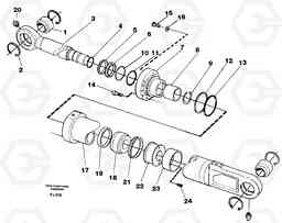 35693 Knuckle cylinder EC200 ?KERMAN ?KERMAN EC200, Volvo Construction Equipment