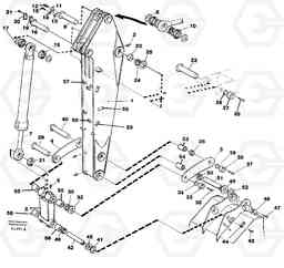 50148 Backhoe dipper arm 2.0m EC200 ?KERMAN ?KERMAN EC200, Volvo Construction Equipment