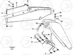 43626 Backhoe lubricating. Adjustable boom. EC200 ?KERMAN ?KERMAN EC200, Volvo Construction Equipment