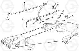 24229 Hammer hydraulics on dipper arm, 2.00 m, 2.40 m, 2.80 m. EC200 ?KERMAN ?KERMAN EC200, Volvo Construction Equipment