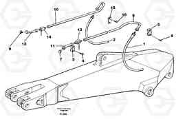 24230 Hammer hydraulics for dipper arm incl. shut-offcocks. EC200 ?KERMAN ?KERMAN EC200, Volvo Construction Equipment