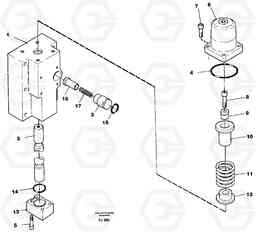 100944 Four-way valve, dipper primary EC200 ?KERMAN ?KERMAN EC200, Volvo Construction Equipment