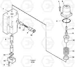 100036 Four-way valve, bucket primary EC200 ?KERMAN ?KERMAN EC200, Volvo Construction Equipment