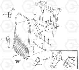 51422 Windscreen protection incl. roof guard EC200 ?KERMAN ?KERMAN EC200, Volvo Construction Equipment