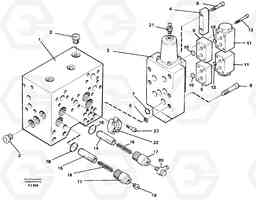 44013 Control block, hammer and shears EC200 ?KERMAN ?KERMAN EC200, Volvo Construction Equipment