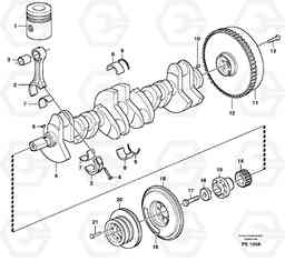 26773 Crankshaft and related parts EW200 ?KERMAN ?KERMAN EW200, Volvo Construction Equipment