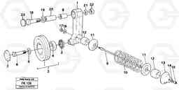 43606 Automatic belt tensioner with fitting parts EW200 ?KERMAN ?KERMAN EW200, Volvo Construction Equipment