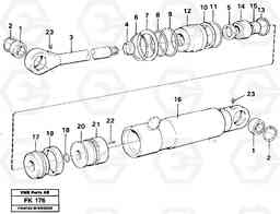 45029 Hydraulic cylinder, steering EW200 ?KERMAN ?KERMAN EW200, Volvo Construction Equipment