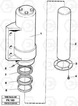 42494 Axle locking cylinder EW200 ?KERMAN ?KERMAN EW200, Volvo Construction Equipment