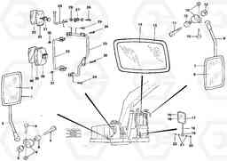 42520 Rear view mirror EW200 ?KERMAN ?KERMAN EW200, Volvo Construction Equipment