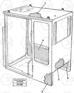 61775 Cabin coating EW200 ?KERMAN ?KERMAN EW200, Volvo Construction Equipment
