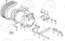 42532 Compressor with fitting parts Cooling agent R12,r134a EW200 ?KERMAN ?KERMAN EW200, Volvo Construction Equipment