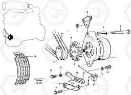 44276 Alternator, assembly EW200 ?KERMAN ?KERMAN EW200, Volvo Construction Equipment
