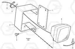 44277 Working lamp on boom EW200 ?KERMAN ?KERMAN EW200, Volvo Construction Equipment