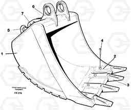 23973 Buckets, direct fitting with cast cutting edges EW200 ?KERMAN ?KERMAN EW200, Volvo Construction Equipment