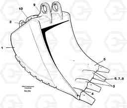 51909 Buckets, direct fitting with plate cutting edges EW200 ?KERMAN ?KERMAN EW200, Volvo Construction Equipment