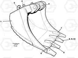 51911 Buckets for Quickfit withplate cutting edges EW200 ?KERMAN ?KERMAN EW200, Volvo Construction Equipment