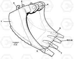 51913 Buckets for Quickfit withplate cutting edges EW200 ?KERMAN ?KERMAN EW200, Volvo Construction Equipment