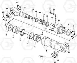 44710 Boom cylinder, monobloc boom EW200 ?KERMAN ?KERMAN EW200, Volvo Construction Equipment