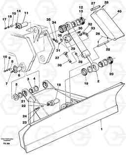 51923 Dozer blade 2,5m, 2,6m EW200 ?KERMAN ?KERMAN EW200, Volvo Construction Equipment