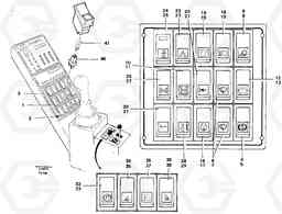 42868 Toggle switch panel EW200 ?KERMAN ?KERMAN EW200, Volvo Construction Equipment