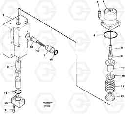 106463 Four-way valve, boom secondary EW200 ?KERMAN ?KERMAN EW200, Volvo Construction Equipment