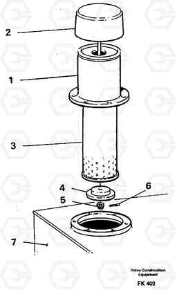 15853 Air filter retainer EW200 ?KERMAN ?KERMAN EW200, Volvo Construction Equipment