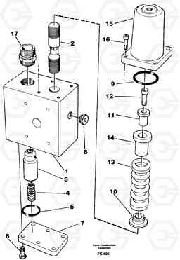 101030 Hose rupture valve, boom cylinder EW200 ?KERMAN ?KERMAN EW200, Volvo Construction Equipment