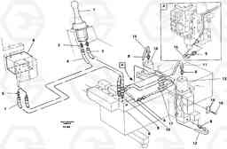 43671 Servo hydraulics, dipper arm EW200 ?KERMAN ?KERMAN EW200, Volvo Construction Equipment