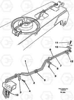 43935 Dozer hydraulics, interior EW200 ?KERMAN ?KERMAN EW200, Volvo Construction Equipment