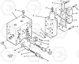 51899 Control block, hammer and shears EW200 ?KERMAN ?KERMAN EW200, Volvo Construction Equipment