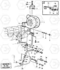 68014 Turbocharger with fitting parts EC450 ?KERMAN ?KERMAN EC450 SER NO - 1781, Volvo Construction Equipment