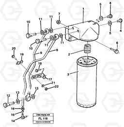 5493 Oil filter, by pass EC450 ?KERMAN ?KERMAN EC450 SER NO - 1781, Volvo Construction Equipment