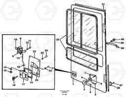 32575 Door, operator's cab EC450 ?KERMAN ?KERMAN EC450 SER NO - 1781, Volvo Construction Equipment